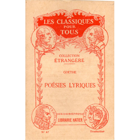 Poésies lyriques