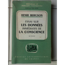 Essai sur les données immédiates de la conscience