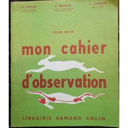 Mon cahier d'observation