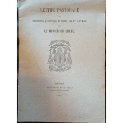 Lettre Pastorale sur le denier du culte