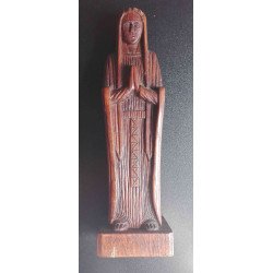 Vierge bois en prière