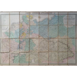 Ancienne Carte générale de l'Allemagne comprenant l'ensemble des...
