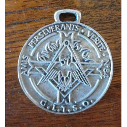 Médaille maçonnique commémorative- Loge Amis Perévérants Vérité...
