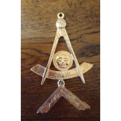 Bijou de Vénérable Maitre en métal doré