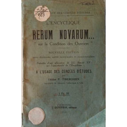L'encyclique Rerum novarum... sur la condition des ouvriers