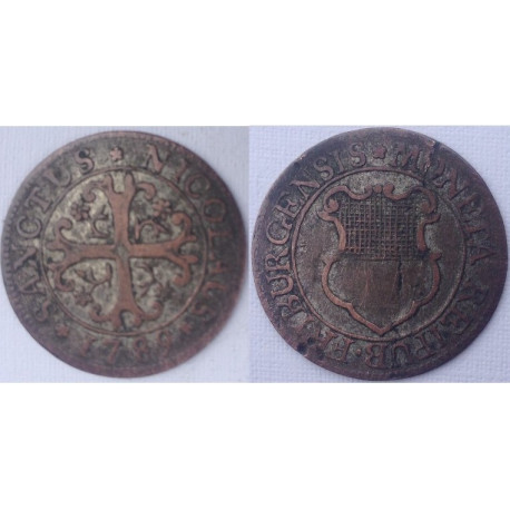 Suisse Canton de Fribourg 2 Kreuzer 1789